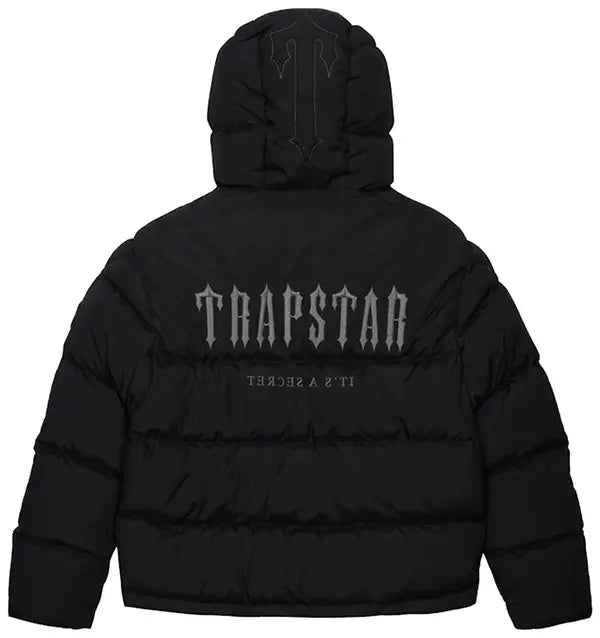 Trapstar Decoded 2.0 Hooded Puffer Jacket 'Black'