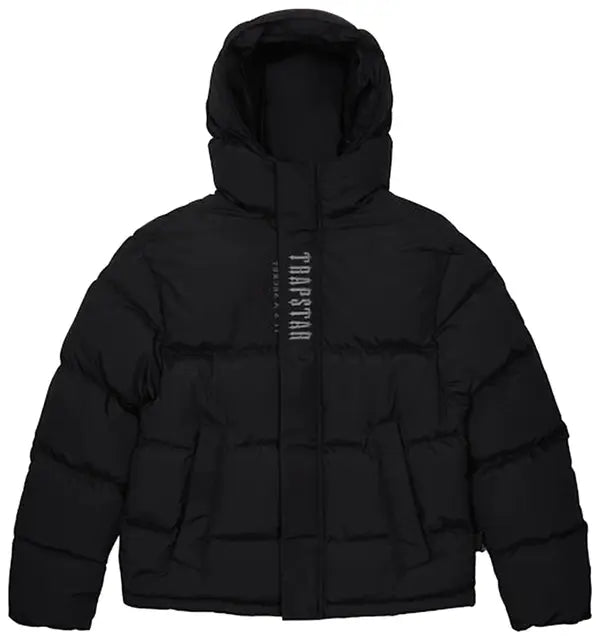 Trapstar Decoded 2.0 Hooded Puffer Jacket 'Black'