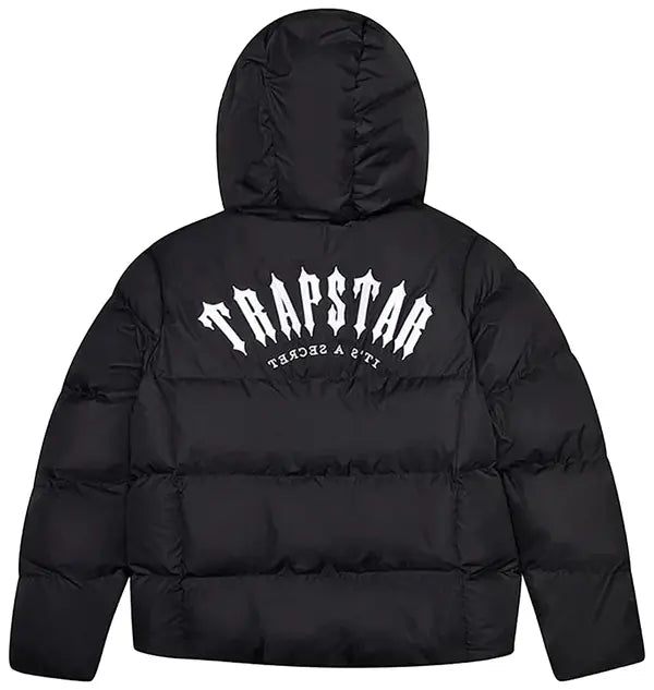 Trapstar Irongate Hooded Puffer Jacket 'Black'