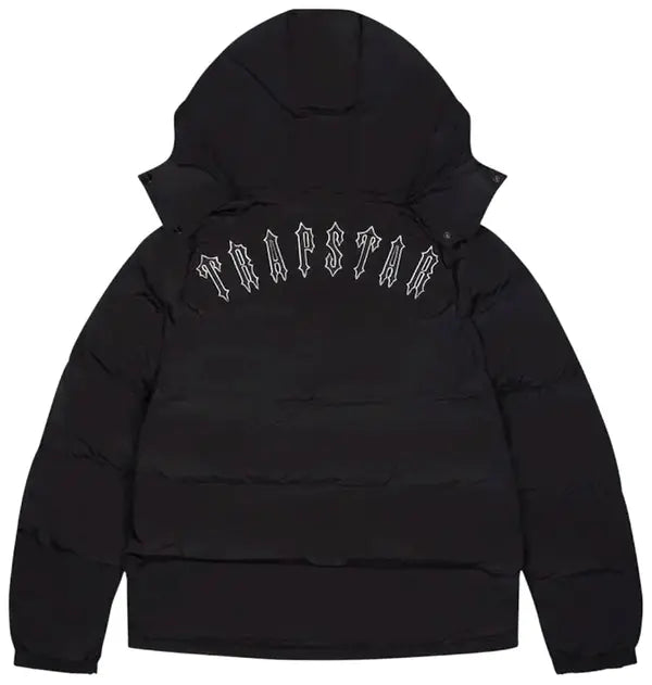 Trapstar Irongate Detachable Hooded Puffer Jacket 'Black'